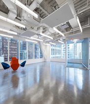 Open Work Area Overlooking Times Square